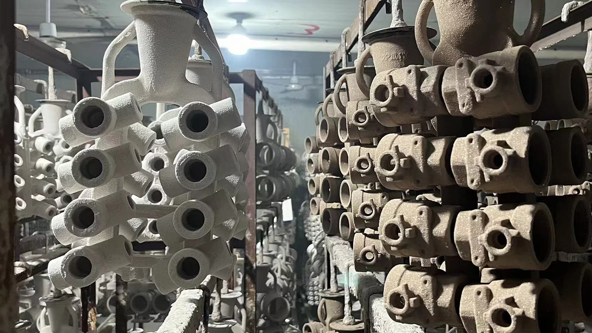Sand blasted Drying Area