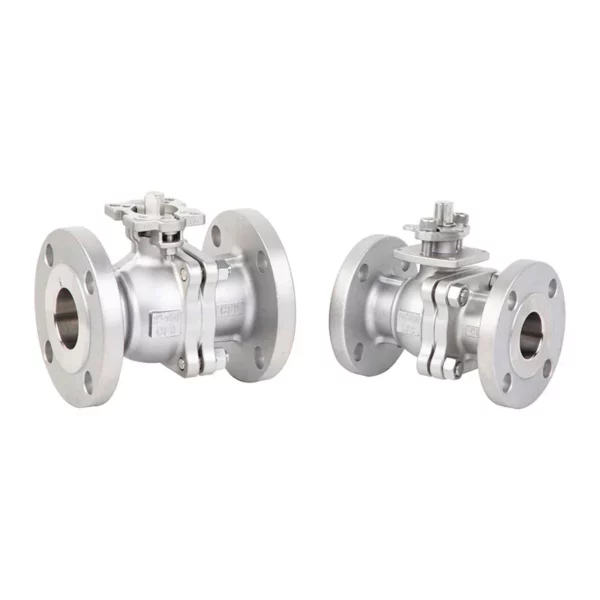 PC Flanged Ball Valve ASME ANSILB With ISO Direct Mounting Pad