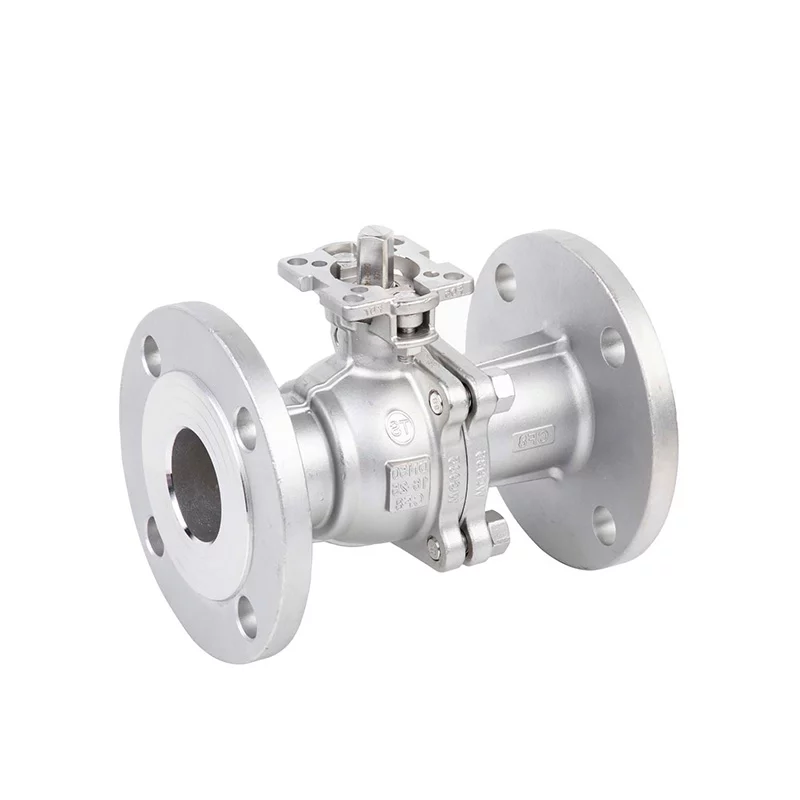 PC Flanged Ball Valve ASME ANSILB With Mounting Pad