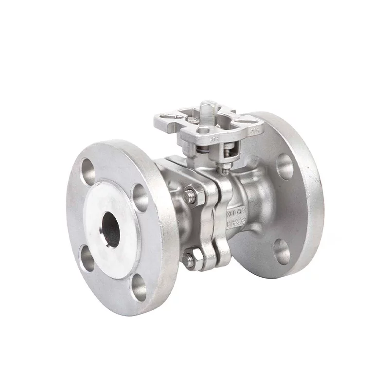 PC Flanged Ball Valve JISK With ISO Direct Mounting Pad