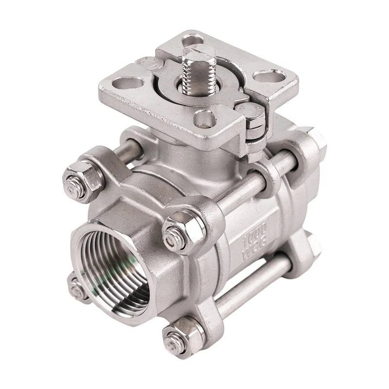 pc ball valve wog with iso direct mounting pad